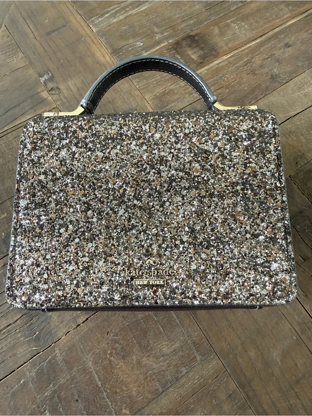 Kate Spade Laurel Way Maisie Gunmetal Crossbody Bag